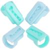 4Pcs Knitting Thimble Tool Plastic Finger Guides Sweater Wool Yarn Sewing Accessories