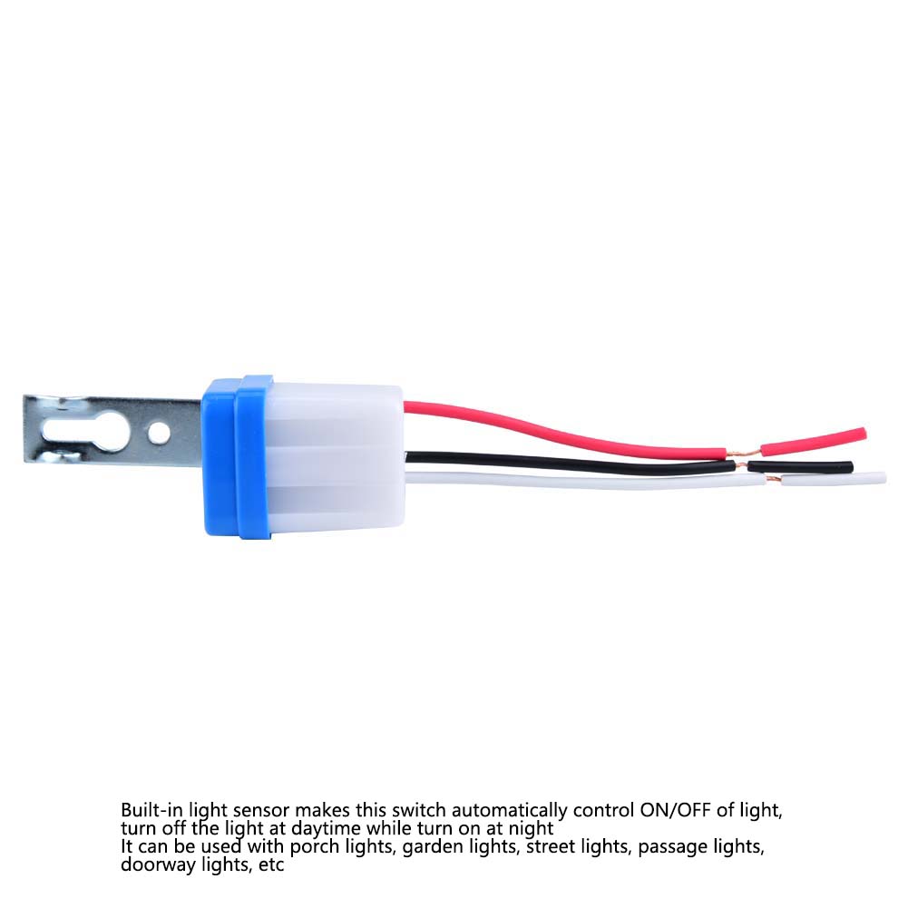 Auto On Off Automatic Switch Street Light Switch Light Control Sensor AC 12V 24V 110V 220V 10A