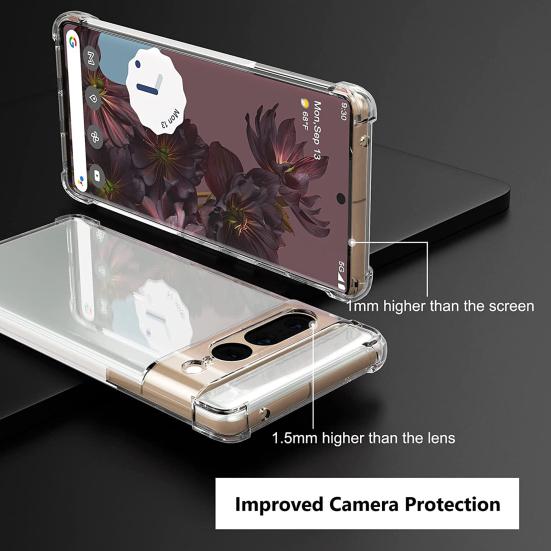 Для Google Pixel Pro 45450 пылезащитный чехол для телефона, плотная защита от падения, прозрачные подушки безопасности, подходят для задней панели телефона