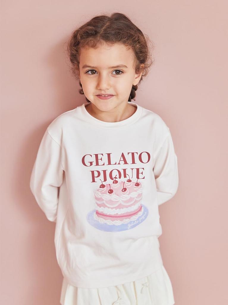 Gelato Pique Kids Cake Long PKCT254498PNK120 One-Point T-Shirt