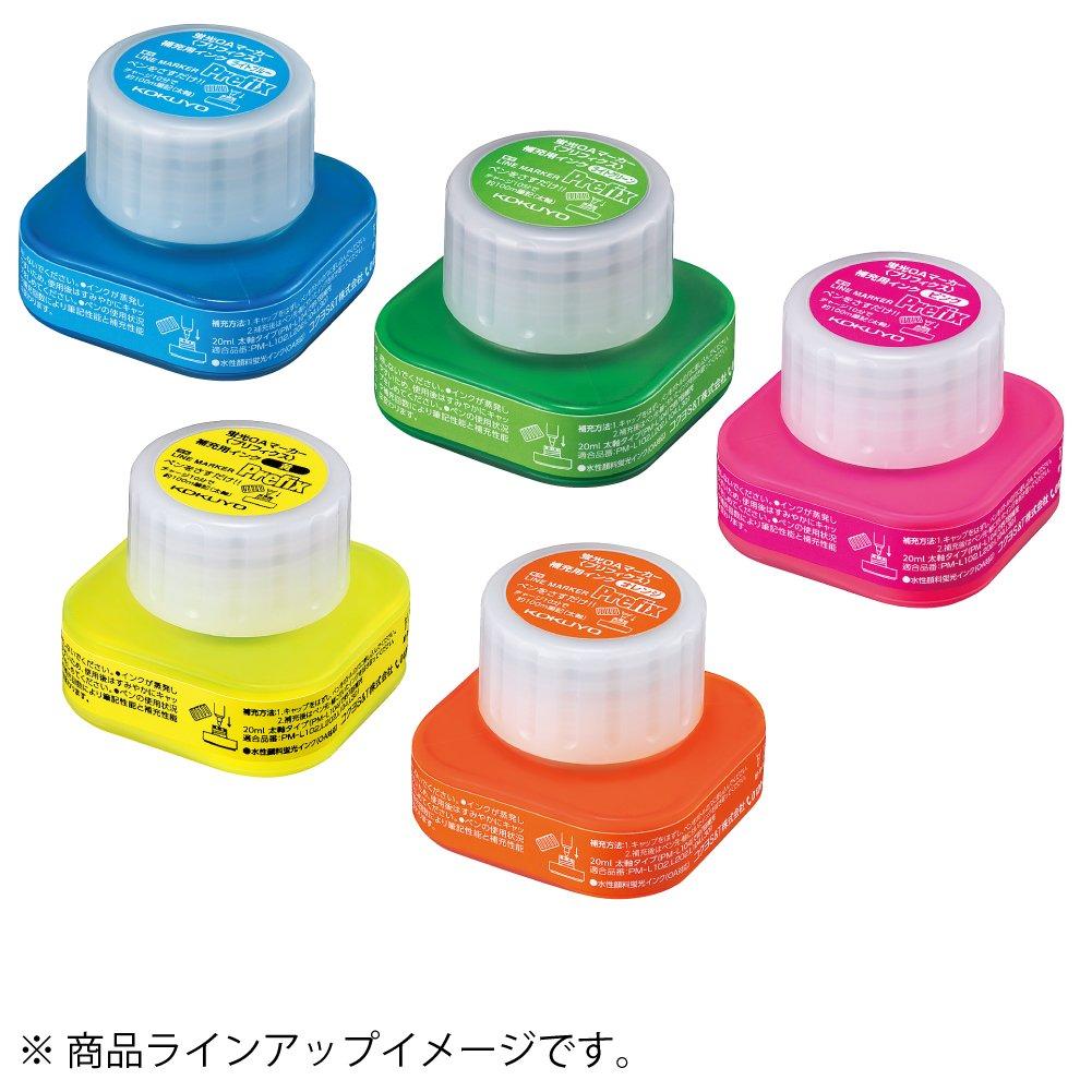 KOKUYO Fluorescent Marker Prefix Refill Ink PMR-L10YR