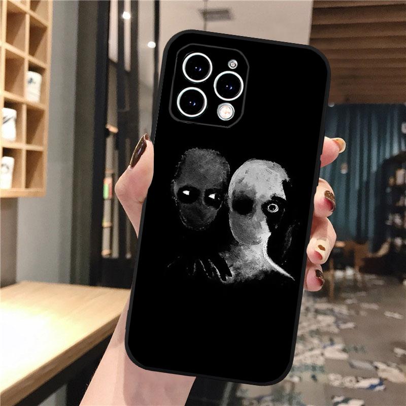 Чехол для телефона Carcasa Funda Для iPhone 17 Pro Max Air 16 15 14 13 Pro Max 15 16 Pro 15Plus Ужасы Аниме Девушка Чехол