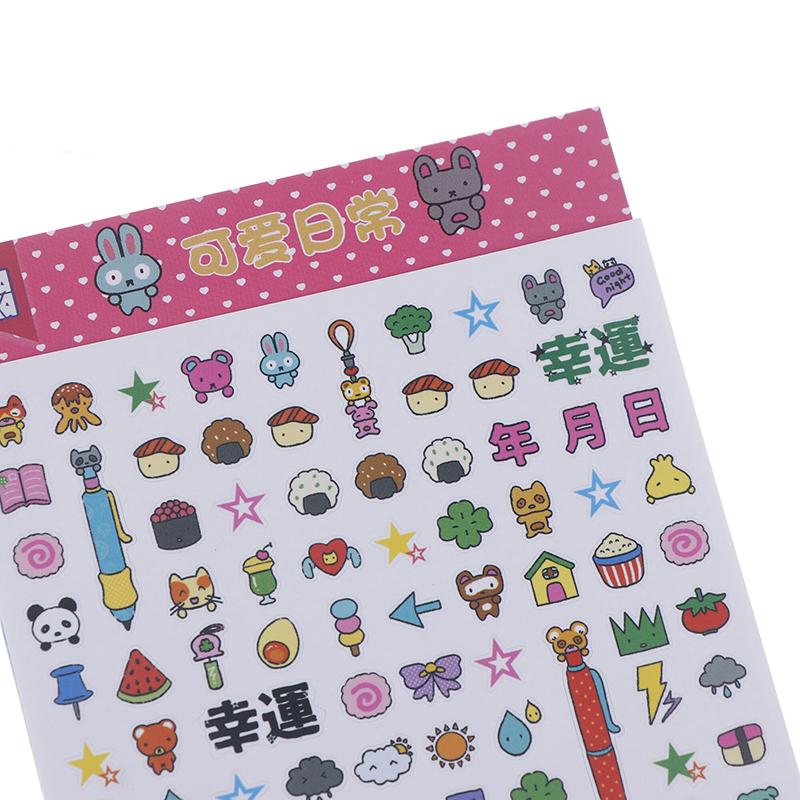 1 лист милых мультяшных наклеек-этикеток канцелярские наклейки для скрапбукинга DIY фотокарточки элементы декора телефон наклейка наклейка