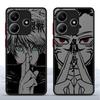Чехол-накладка для телефона Funda Back для Xiaomi Redmi Note 14 14C 11 12 13C 10 9S 13 Pro Plus A4 Японское аниме G-gojo