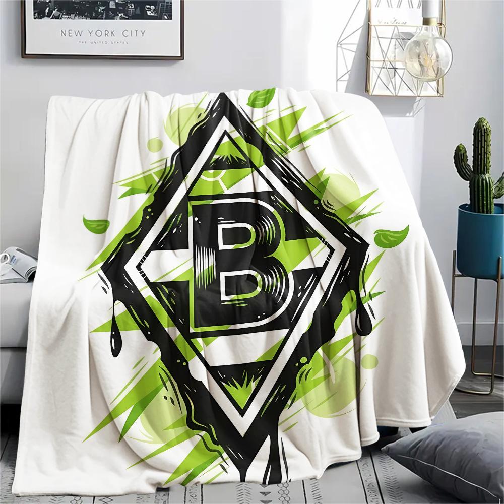 Borussia Print Flannel Blanket, High quality Comfortable for All Seasons, Home Decor, Warmth and Comfort, Perfect for Christmas Gifts