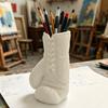 Plastic Boxing Glove Shape Pen Holder Novelty Pen Organizer Pencil Case  Stationery Storage
