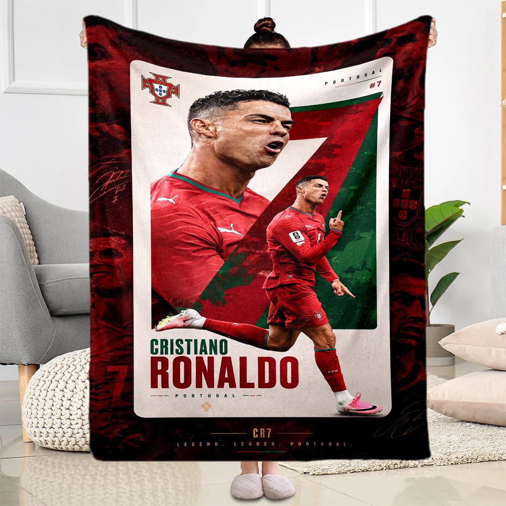 Ronaldo's Manchester Legacy Blanket Warmthful Decor Perfect for Couch Livingroom Office Four Seasons Multipurpose Warmthful Decor