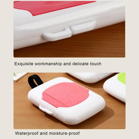 Wet Wipes Box with Hanging Portable Holder Dustproof Travel Wipe Hoop Baby Wet Tissue