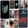 Чехол для телефона «Атака титанов» в стиле аниме «КОМИКС» для iphone 7 8 12 11 XR XS pro Max Mini plus, мягкий силиконовый чехол, чехол Funda
