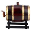 1.5L Vintage Oak Wooden Wine Barrel Keg Bucket Brewing Accessories for Home Use