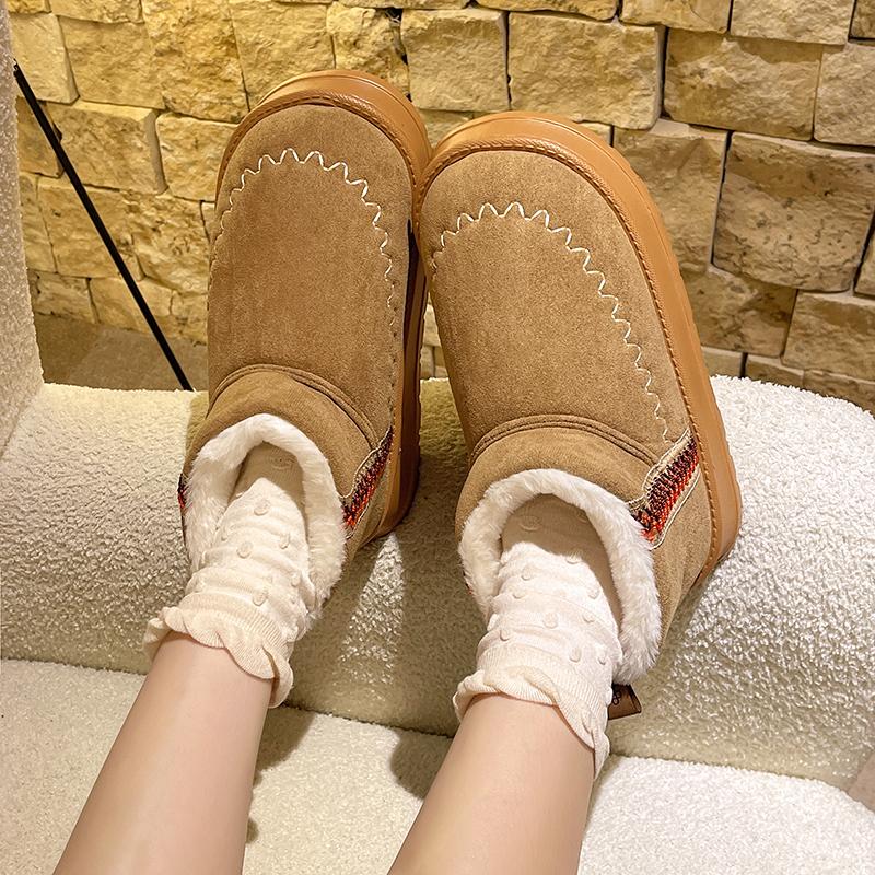 Модные ботинки на плоской подошве с круглым носком, роскошные дизайнерские зимние ботинки, женские зимние модные элегантные ботинки 2024 года