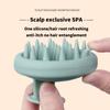 Силиконовая щетка для мытья волос Пшеничная солома Силиконовая щетка для мытья волос Головка щетка Scalp Stop Itch Scratching Comb Парикмахерский набор