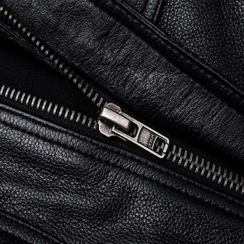 S-7XL Мужская оверсайз Rretro Мужская зимняя винтажная воловья кожа из натуральной коровьей кожи Черная мотоциклетная куртка 2022 Мужская