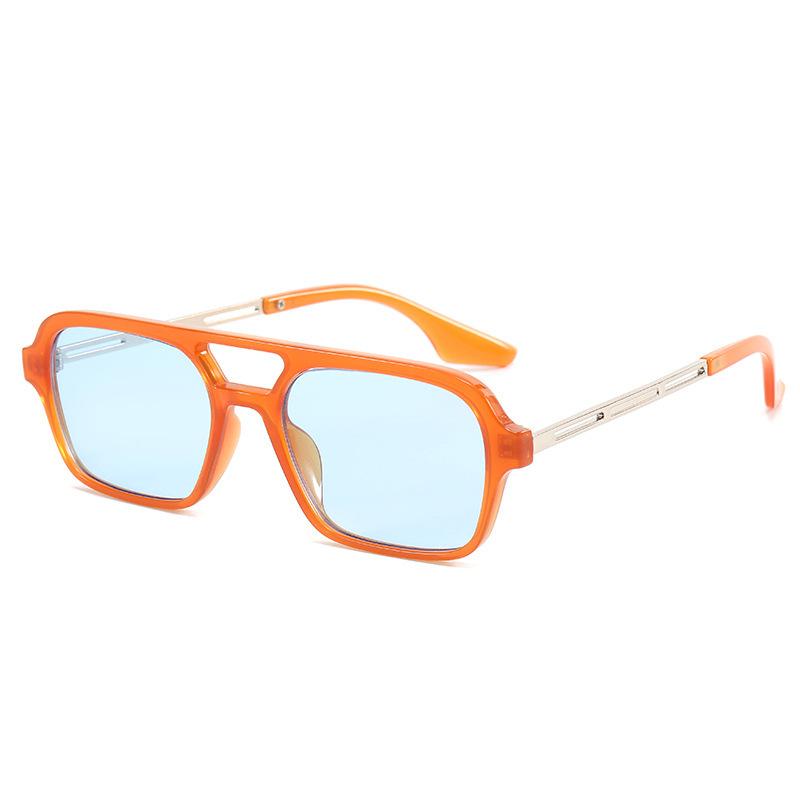 Double Bridges Women Sunglasses Fashion Pink Gradient Eyewear Trending Hollow Leopard Blue Sun Glasses Men Shades