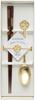 Kawai Gift Chopsticks Spoon 21cm W12 D26 029597 ReMIZUHIKI & Set, Gold. Size Chopsticks approx. 23cm, approx. / Package approx. H2.3 cm.