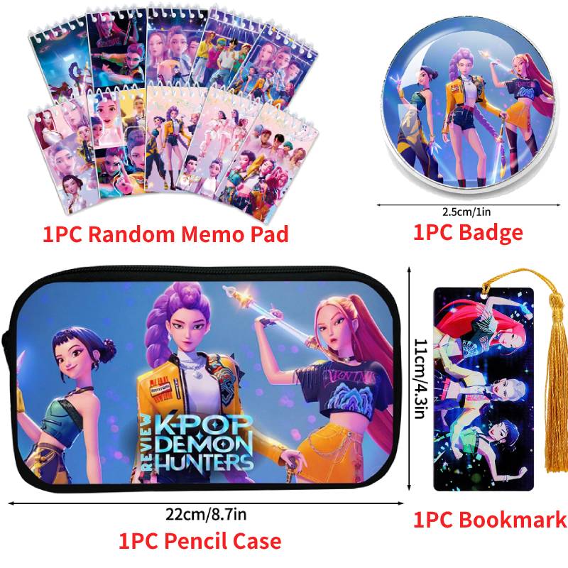 Demœ Hunters DIY Stickers Set Puzzle Face Changing Stickers Kpop DIY Phone Laptop Luggage Skateboard Graffiti Decals Kids Gift