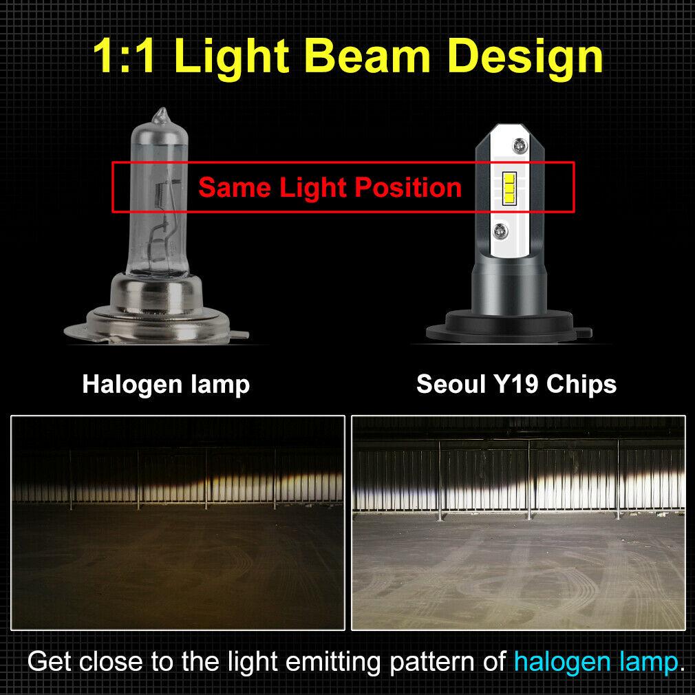 Безвентиляторные автомобильные фары H4 LED H7 H1 H3 H8 H9 H11 9005 9006 880 881 H27 HB3 HB4 12000lm 4300K Желтый противотуманный фонарь Дальний свет