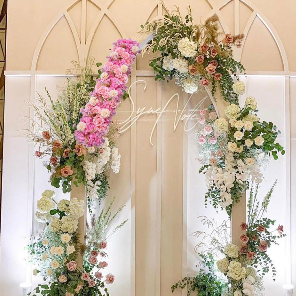 Искусственная цветочная композиция из панелей 3D ряд арка дверь для свадьбы