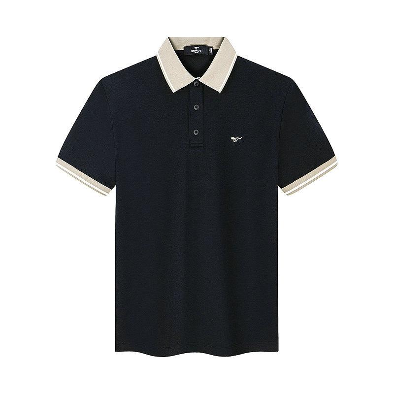 [Liquid Ammonia Coolness] Waffle Clash Collar Short Sleeve Polo