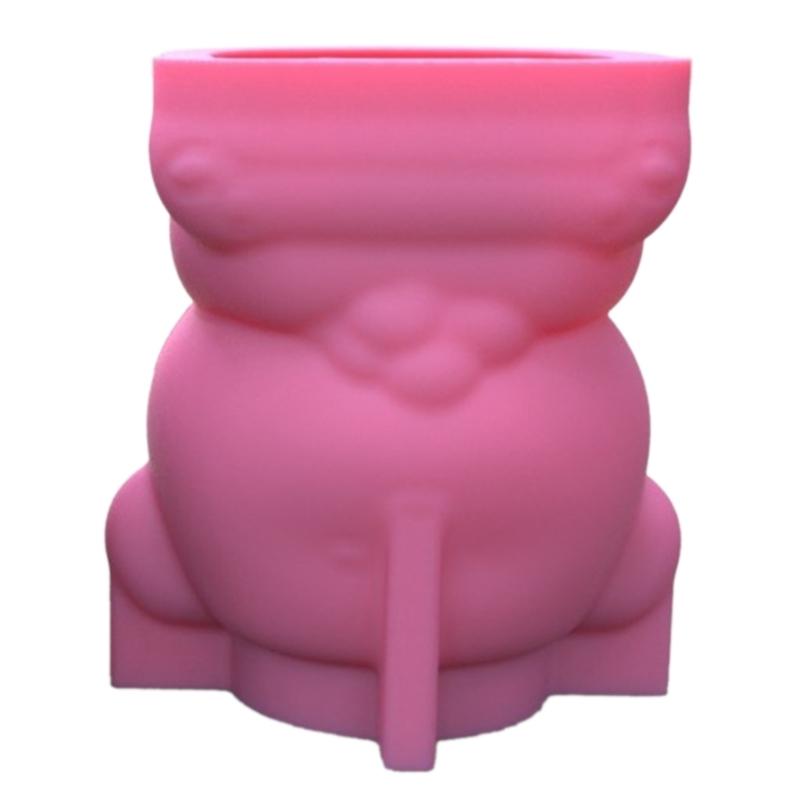 Flower Silicone Mold Succulent Planter Concrete Mold Bear Flowerpot Resin Epoxy Mold Pen Holder Home Decor