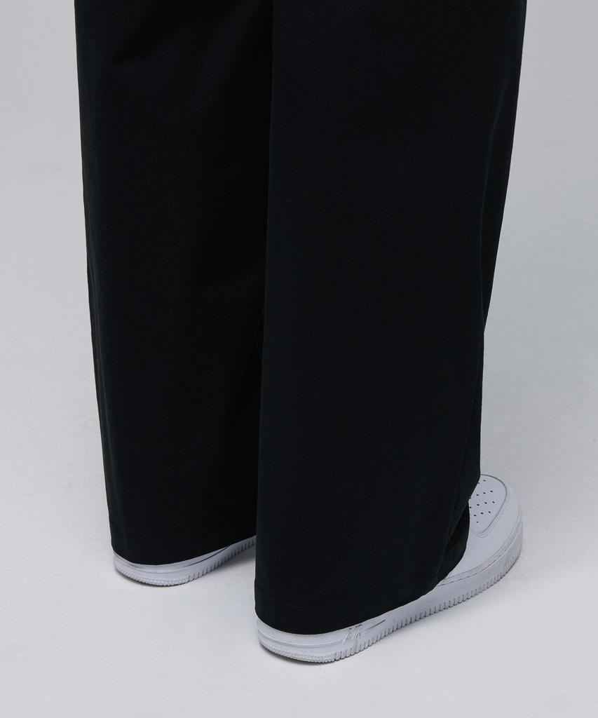 MUSINSA STANDARD One-Pleat Wide Cargo Pants [Black]