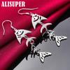 925 Sterling Silver Fish Bone Drop Earrings Jewelry