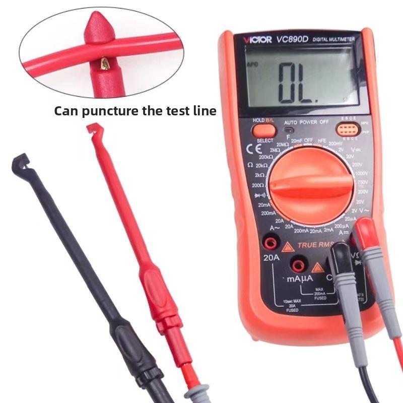 Зажим для проверки безопасности, пробники для пирсинга изоляции, зажим для пробивания изоляции, тестовый зажим для обнаружения автомобильной цепи, диагностический инструмент, тестовый зажим для кабеля