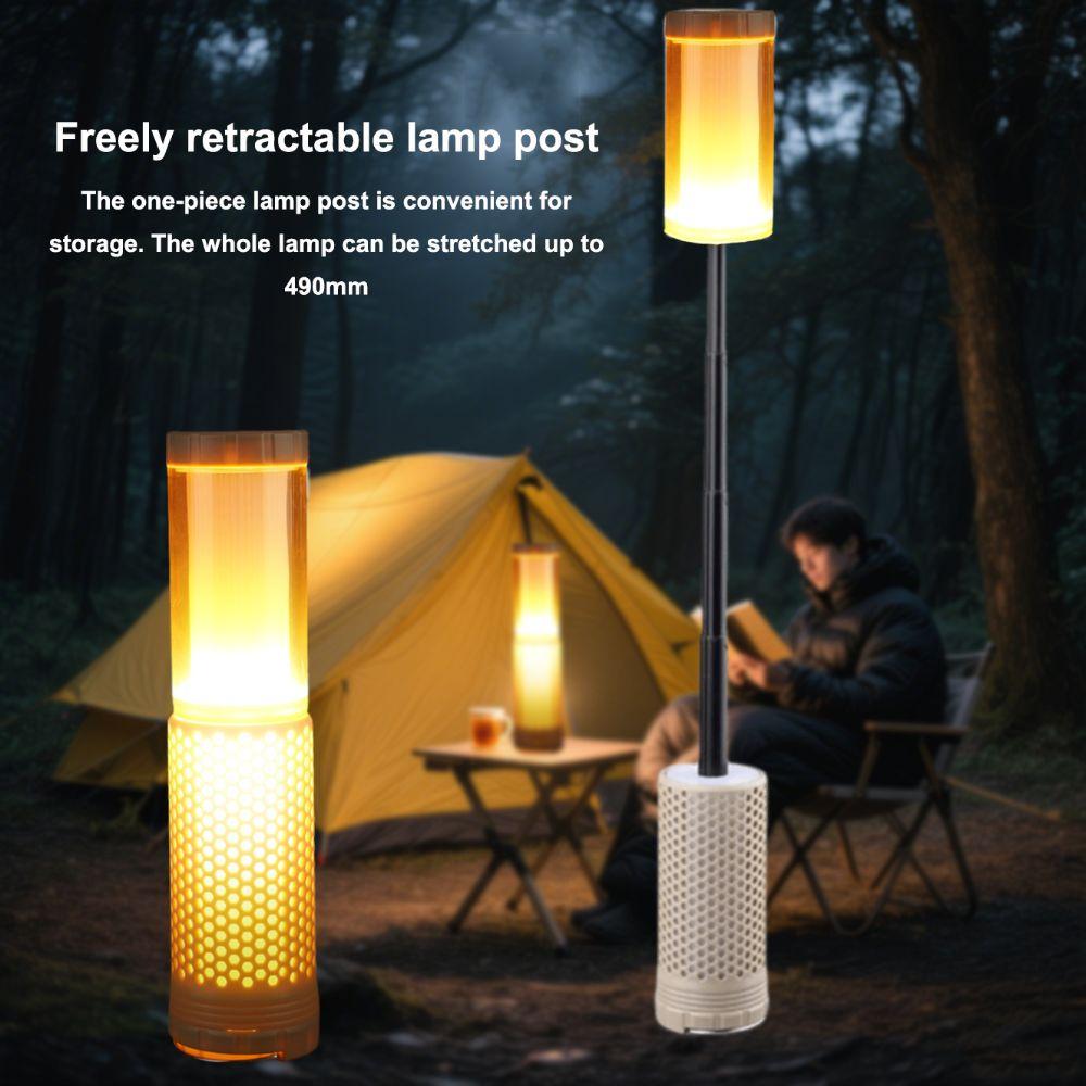 Portable Handle Auto Repair Lamp Natural Warm Light Portable Tent Light Tent