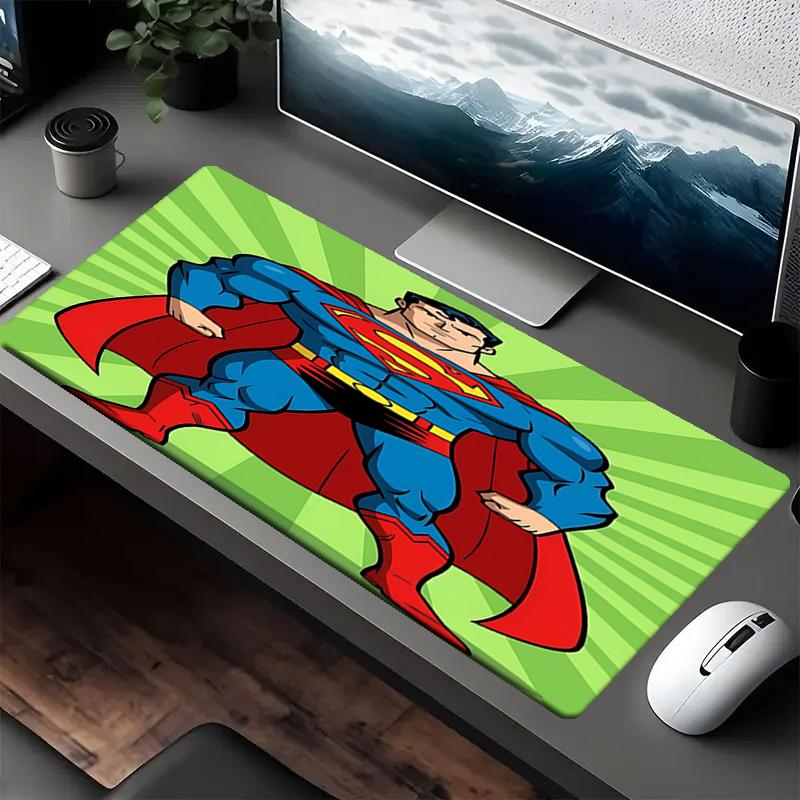 SUPERMAN Theme Mouse Pad, Non Slip Rubber Base, Multifunctional Office & Home Decor, Perfect for Workspace Personalization.