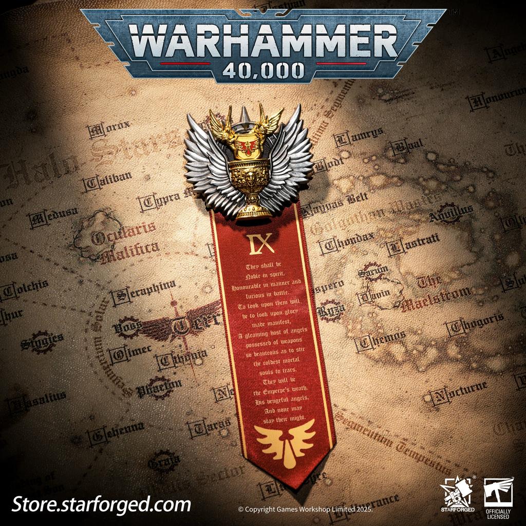 Starforged Star Casting, брошь «Ангел Святой Крови», значок Святой Печати Св.. Жиль, Warhammer 40K