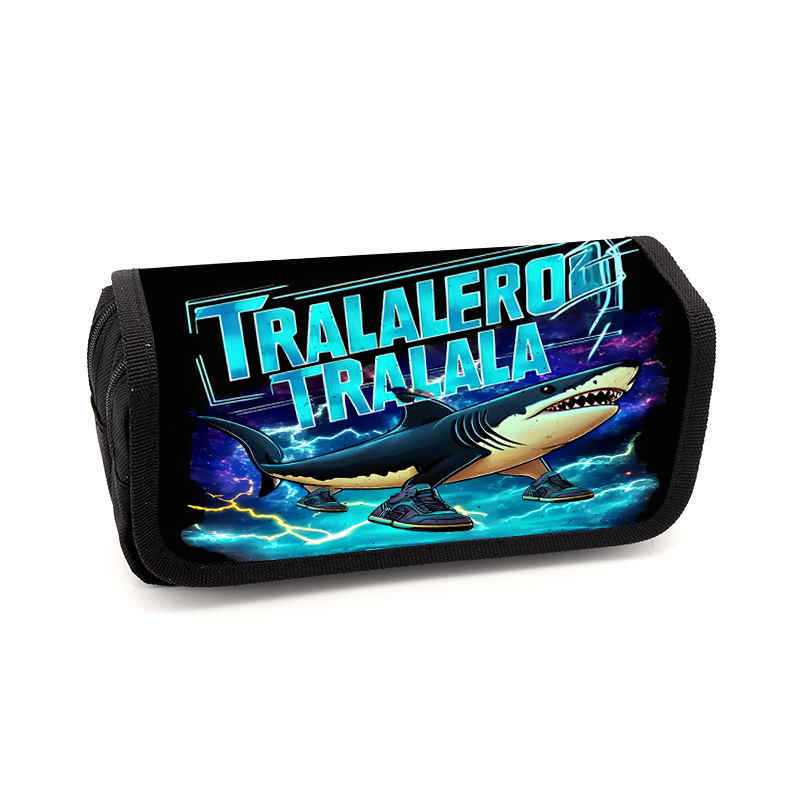 Brain rot pencil case Animation peripheral storage bag Stationery pencil case