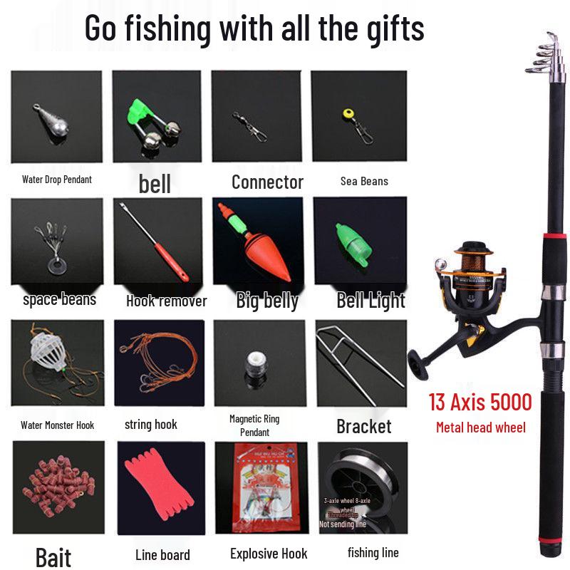 Полный набор для морской рыбалки: Спиннинговые, кастинговые и удилища для дальнего заброса с оснасткой