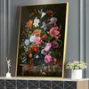 Large Size Vintage Rose Flowers Canvas Painting Posters and Prints Classic Wall Art Pictures for Living Room Decor No Frame