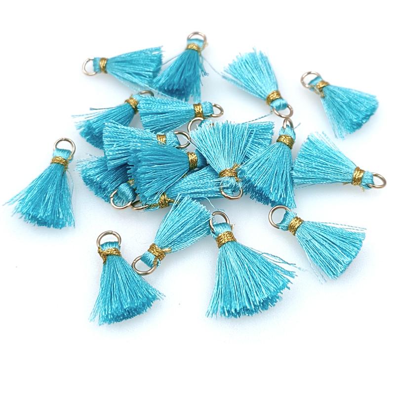 20pcs Gold Thread Band Loops Small Tassel Fringes Jewelry Accessories DIY Earrings Hair Accessories Fashion Handmade Materials