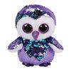 15cm Big Eyes Sequin Purple Owl Moonlight Stuffed Plush Toy Cute Animal Doll Children Christmas New Year Gifts