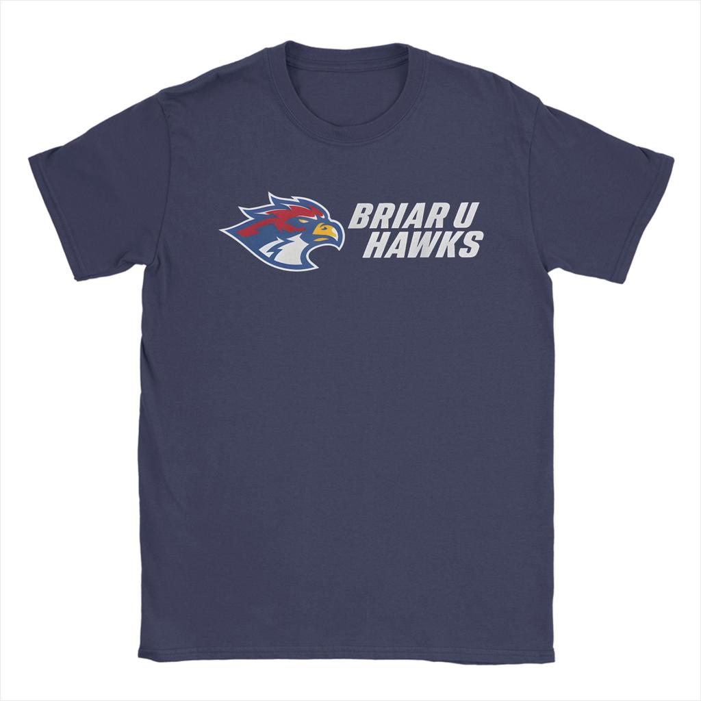 Briar U Hawks Off Campus Men T Shirts Fashion Tee Shirt Short Sleeve Crewneck TShirt Pure Cotton Plus Size Clothes