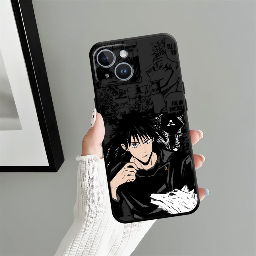 Мягкий задний чехол-бампер для iPhone 18 12 17Air X XS XR SE 15 Plus 11 17 16 Pro Max 13 Mini 14 7 8 с персонажами мультфильмов и аниме