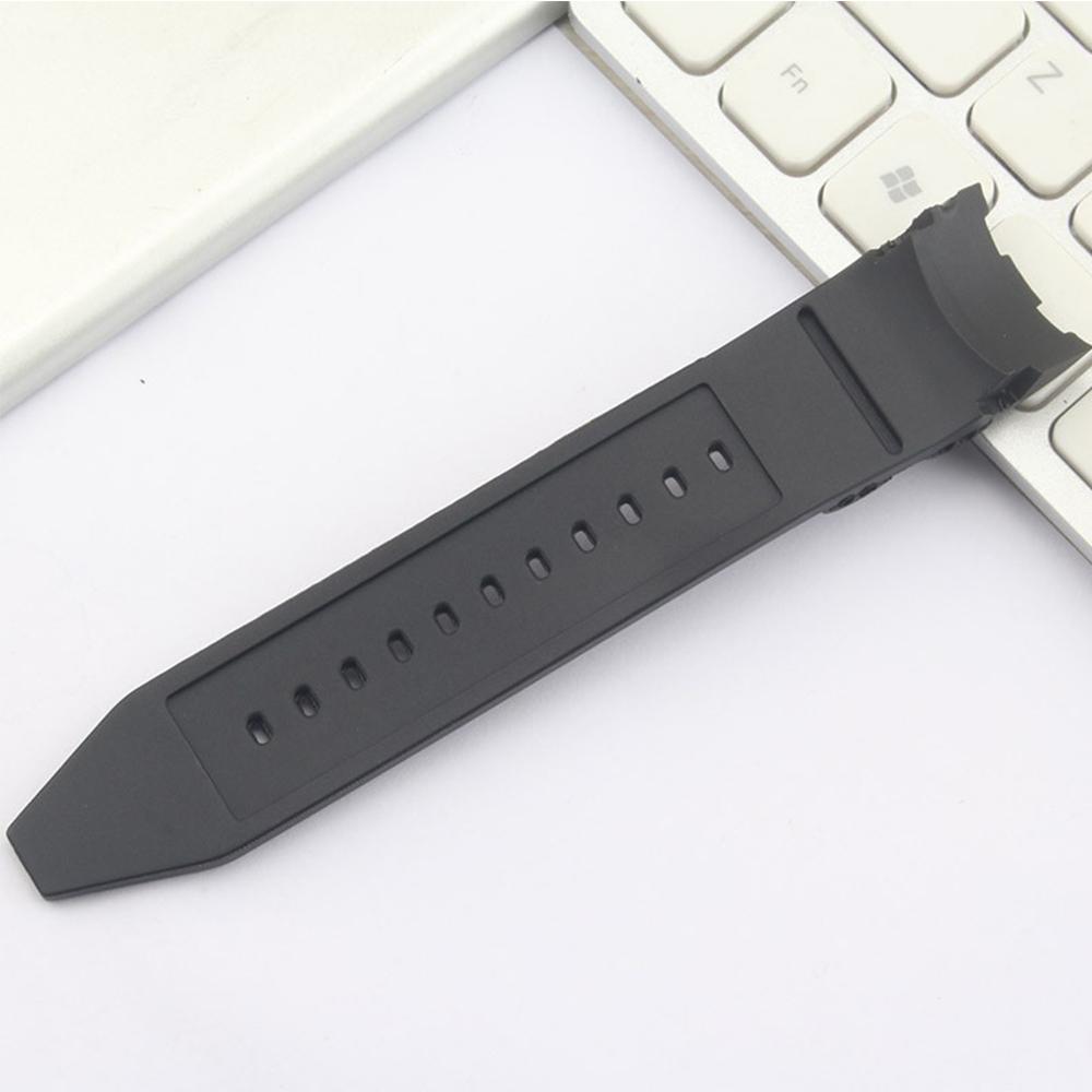 1 пара 26 мм резиновый черный ремешок для часов для Invicta