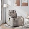 VidaXL Reclining Massage Armchair Taupe Fabric 372385