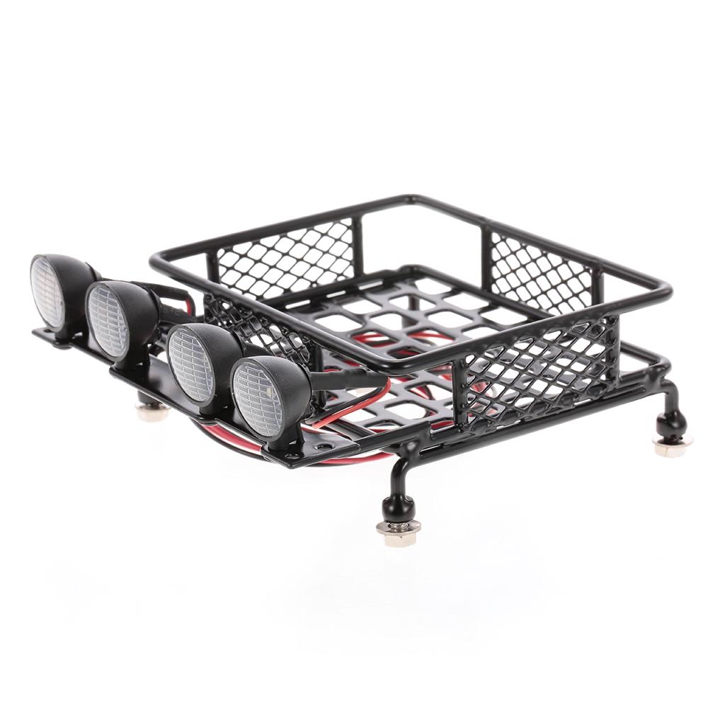 Багажник на крыше со световой балкой для 1/10 RC Crawler Axial SCX10 D90 110 Traxxas TRX-4