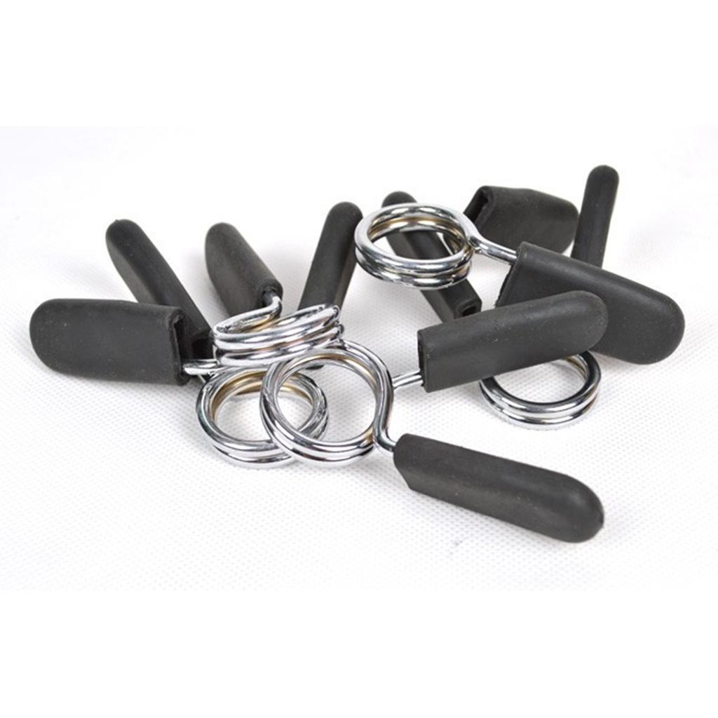 25mm Dumbbell Barbell Spring Clip s Clamps for Weightlifting Strength Training Exercise