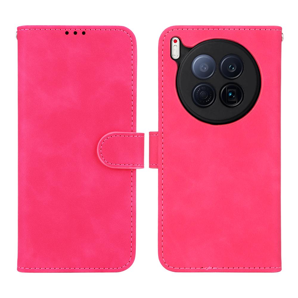 Для TECNO Camon 40 Premier 5G Кожаный чехол Скин-фелт Противоударный Чехол-книжка с кошельком