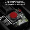 Верхняя наклейка с замшевой отделкой для Mazda 3 Axela -2025 CX30 CX-30 -2025 CX50 CX-50 -2025 Автомобильный мультимедийный регулятор центральной консоли