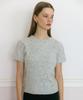 TTUDEMENT Angora Half Sleeve Pullover Mel Gray
