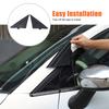 For Fiat 500 2010- Car Molding Door Mirror Triangle plate Cover Replacement Auto Accessories