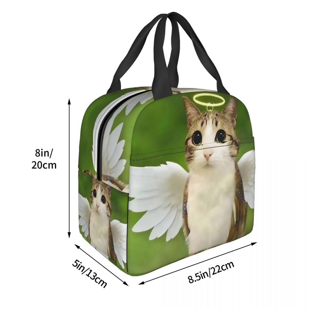 Meowl Кот Сова Мем Продукт Термоизолированные Сумки для Ланча Для Школы Офиса Ланч-бокс Портативный Охладитель Термосумка для Ланча