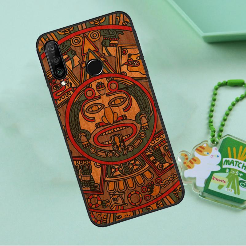 Деревянный узор Майя Календарь Для Huawei Nova Y90 Y70 Y60 Y61 Y91 Y72 9 10 SE 12i 12s 11i 5T P60 Pro P20 P30 P40 Lite Чехол