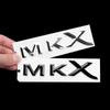 1 шт., черный серебряный значок из АБС-пластика, украшение для L/incoln MKC MKX MKZ AWD 2.0T 2.0H 2.3T 2.7T 3.0T, значок с буквами, наклейка на багажник, аксессуар, часть
