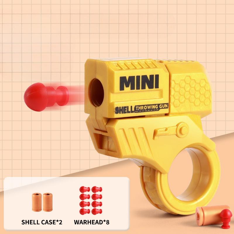 Мини-пистолет для метания снарядов, вращатель для пальцев, декомпрессионный игрушечный пистолет, офисные игрушки для снятия стресса и беспокойства, подарки для детей и взрослых