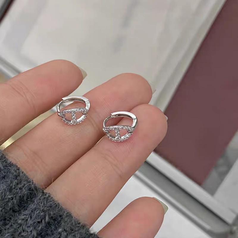 Серьги-кольца из стерлингового серебра 925 пробы: 2025 Современный Нишевый Дизайн - Элегантный и Роскошный для Женщин